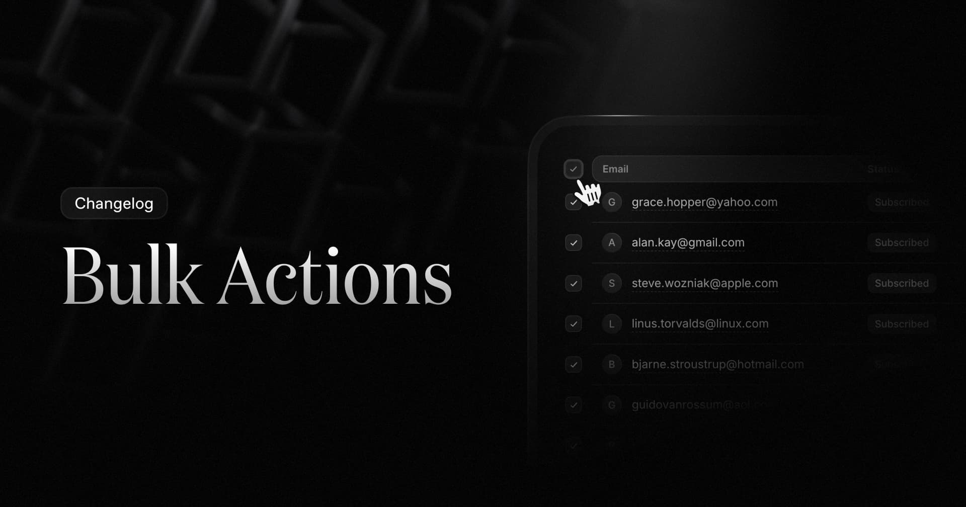 Bulk Actions