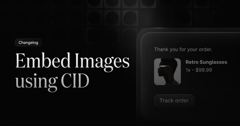Embed Images using CID